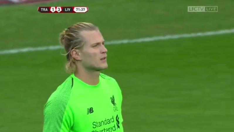 Loris Karius preseason mistake