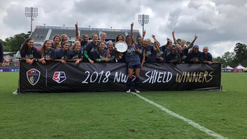 NC Courage 2018 NWSL Shield winners