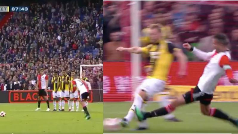 Robin van Persie free kick vs Vitesse