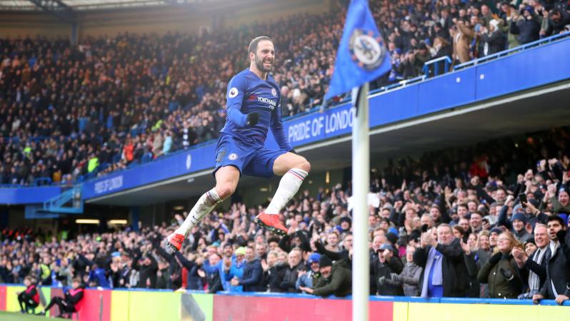 Higuain Goal vs Huddersfield