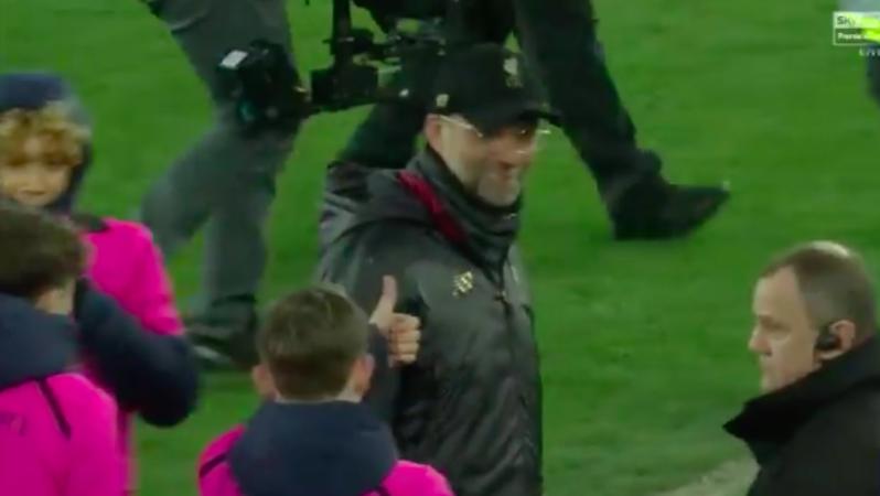 Klopp vs ball boy