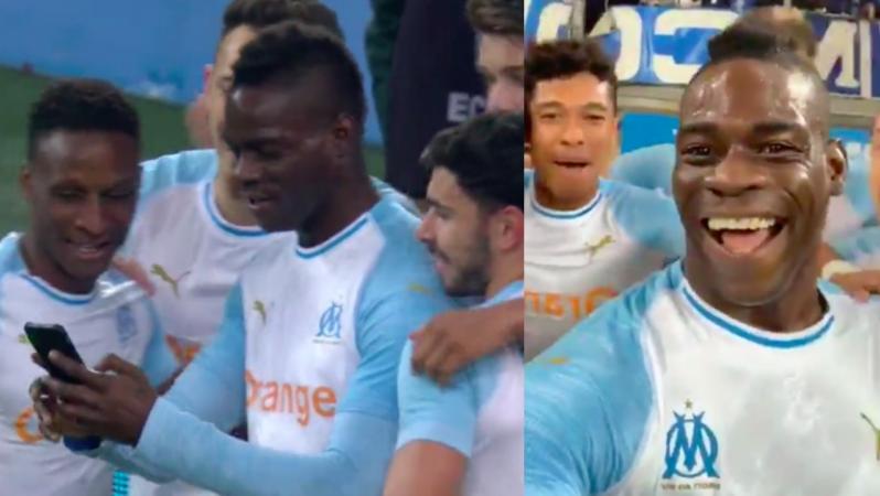 Mario Balotelli selfie celebration