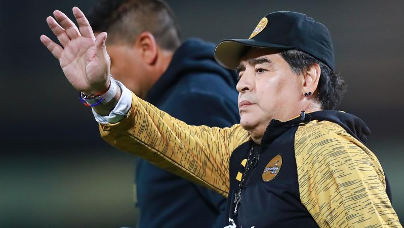 Diego Maradona Coaching Dorados