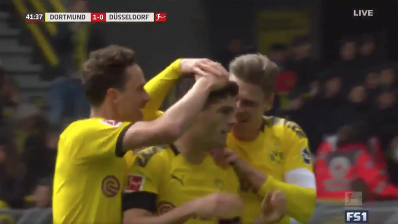 Pulisic Goal vs Dusseldorf