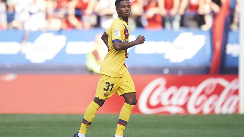 Ansu Fati First Goal vs Osasuna