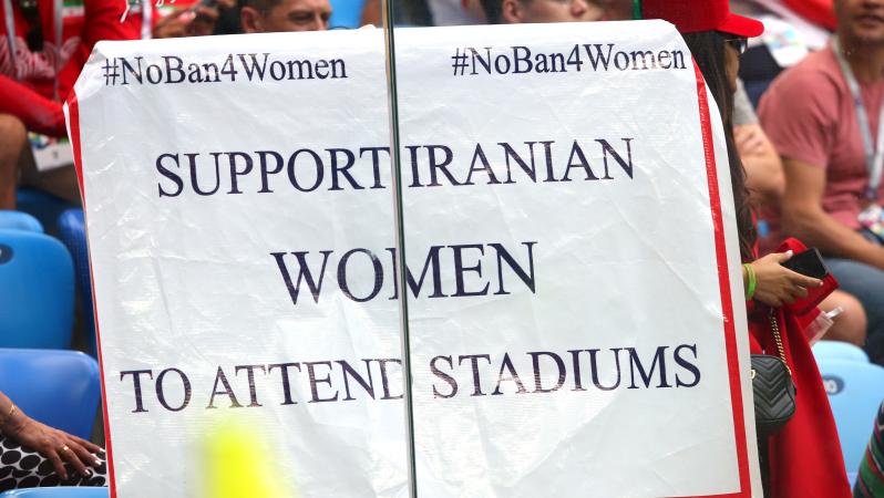 Iranian Woman Soccer Fan