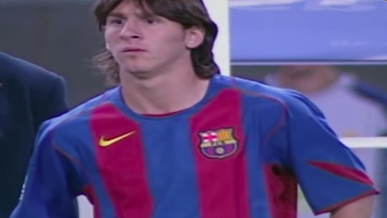Lionel Messi Barcelona debut
