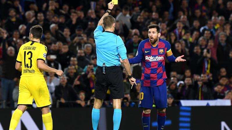 Lionel Messi Dive vs Dortmund