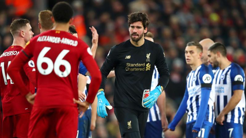 Alisson Red Card vs. Brighton