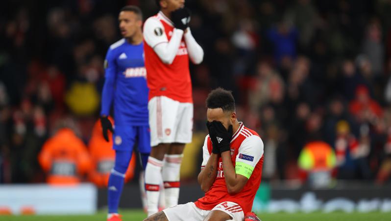 Aubameyang Miss vs Olympiakos