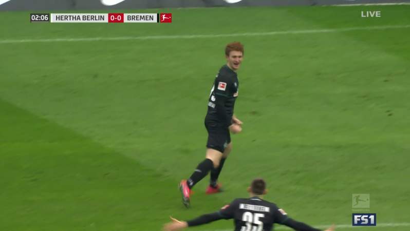 Josh Sargent Goal vs Hertha Berlin