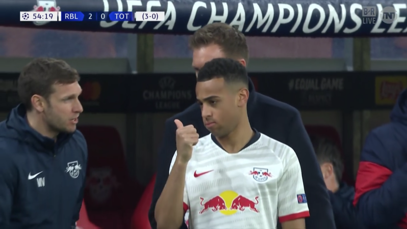 Tyler Adams Champions League Debut