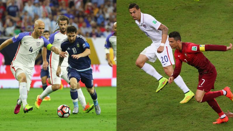 Ronaldo vs Messi vs USMNT
