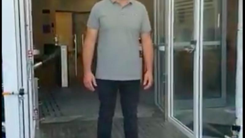 Bloomfield Stadium disinfectant tunnel