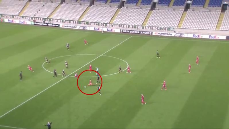 Free Kick Goal From Own Half In Europa League