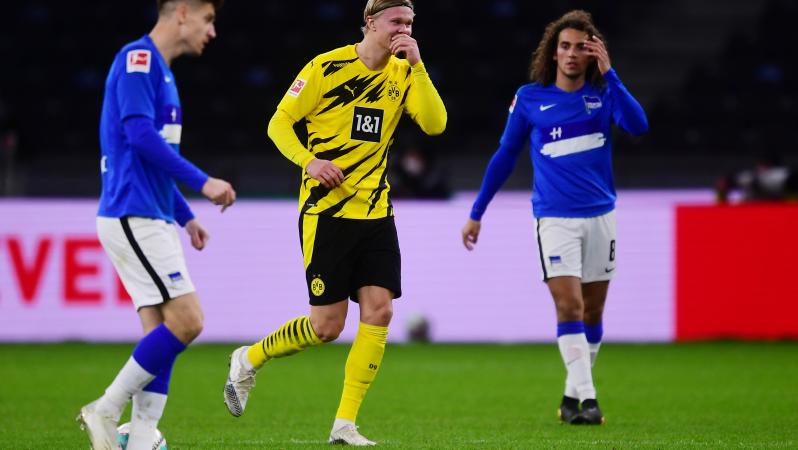 Haaland Goals vs Hertha