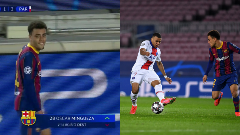 Sergiño Dest vs Mbappé