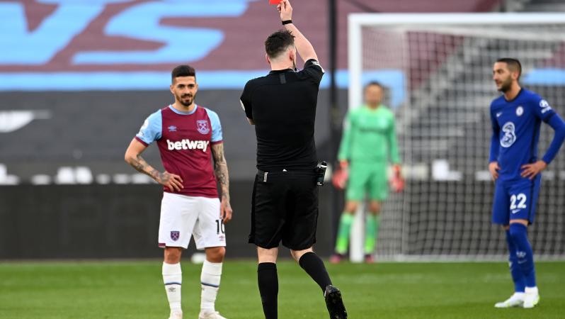 Balbuena Red Card vs Chelsea