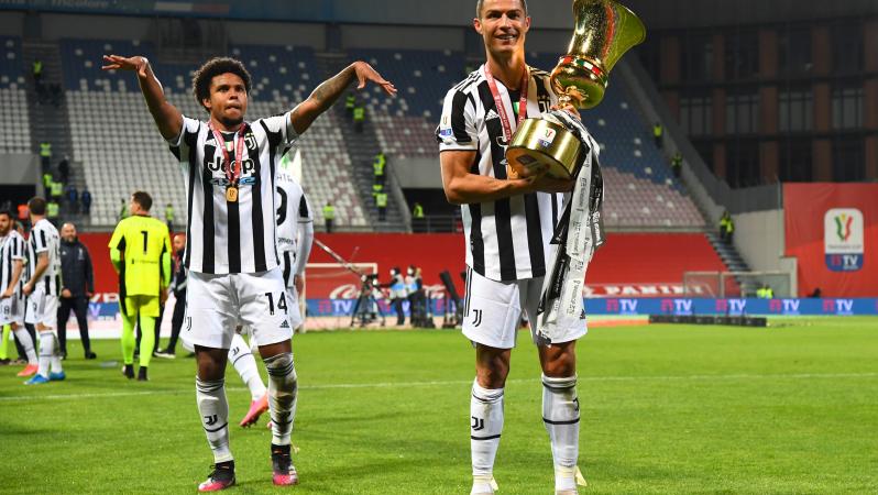 Weston McKennie and Cristiano Ronaldo