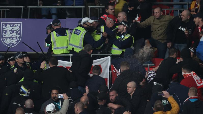 Hungary Fans At Wembley