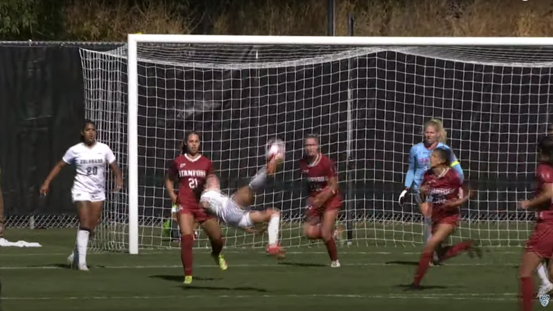 CU Bicycle Kick Goal vs. Stanford