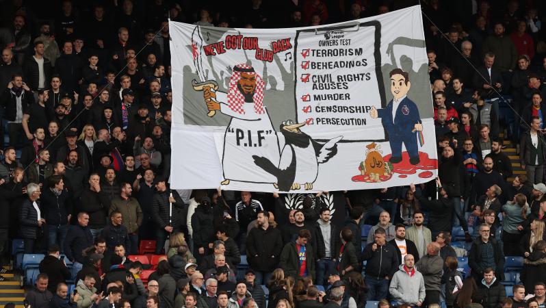 Crystal Palace Banner vs Newcastle