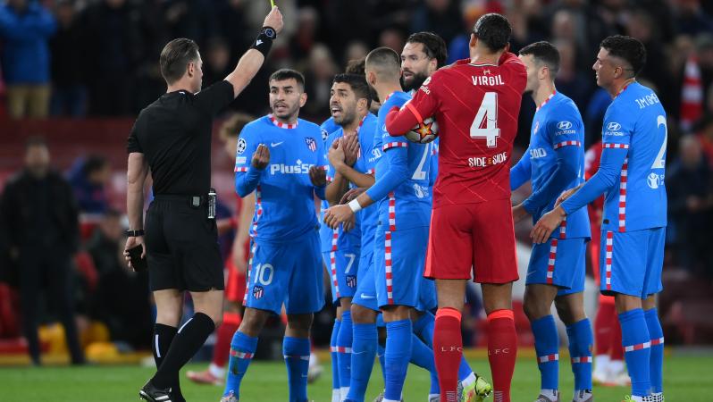 Atlético Red Card vs Liverpool