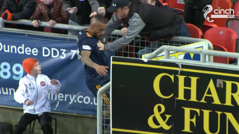 Funso Ojo Red Card vs Dundee