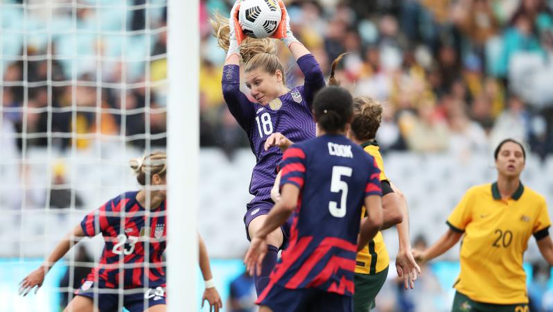USWNT vs Australia Highlights were Casey Murphy vs Australia Highlights