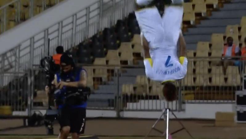 Aaron Boupendza Goal Celebration vs Comoros Islands