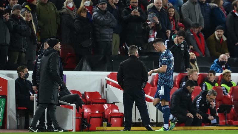 Granit Xhaka Red Card vs. Liverpool