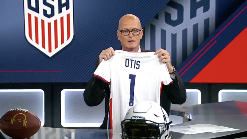 Gregg Berhalter gave Scott Van Pelt's dog Otis a USMNT jersey