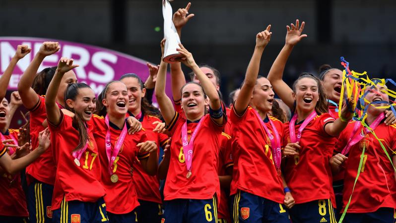 Spain Celebrates After Julia Bartel Goal vs Norway