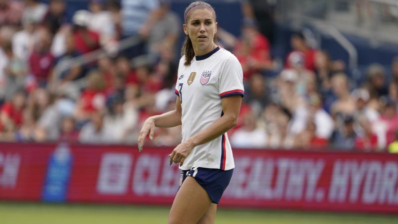 Why is Alex Morgan not playing vs England 