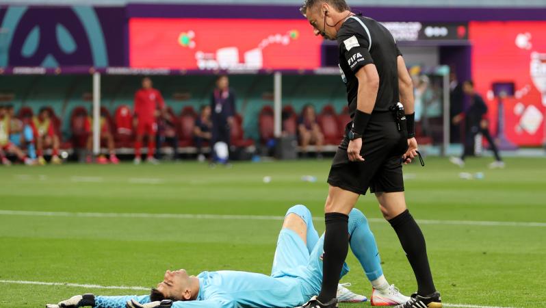 Iran Goalkeeper Concussion vs. England