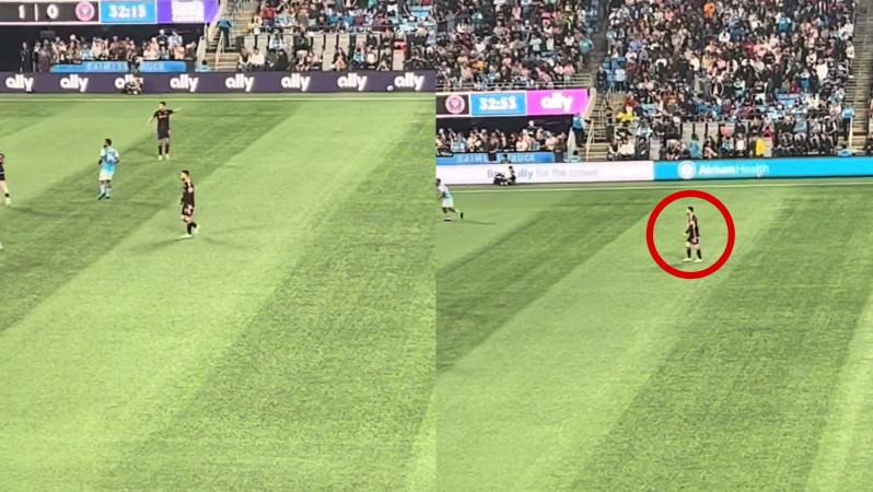 Messi walking vs. Charlotte FC