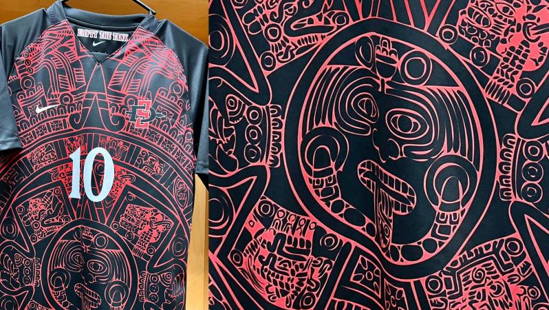 SDSU Aztec calendar jersey