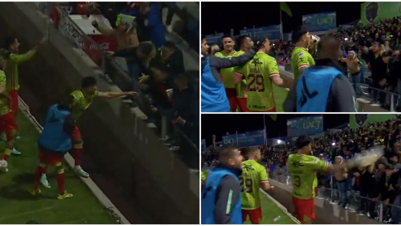 Carlos Salcedo beer celebration