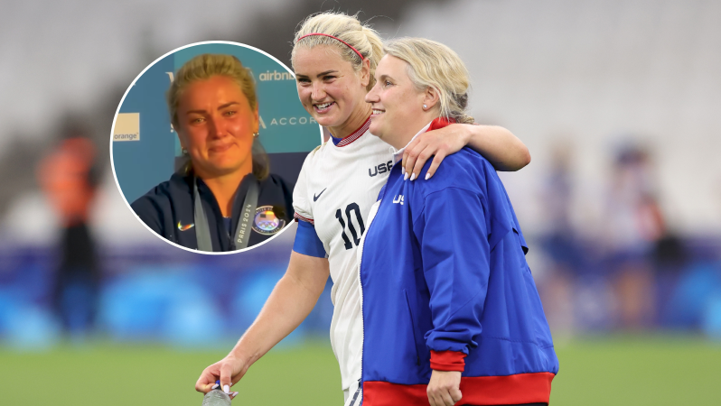 Lindsey Horan emotional press conference Emma Hayes