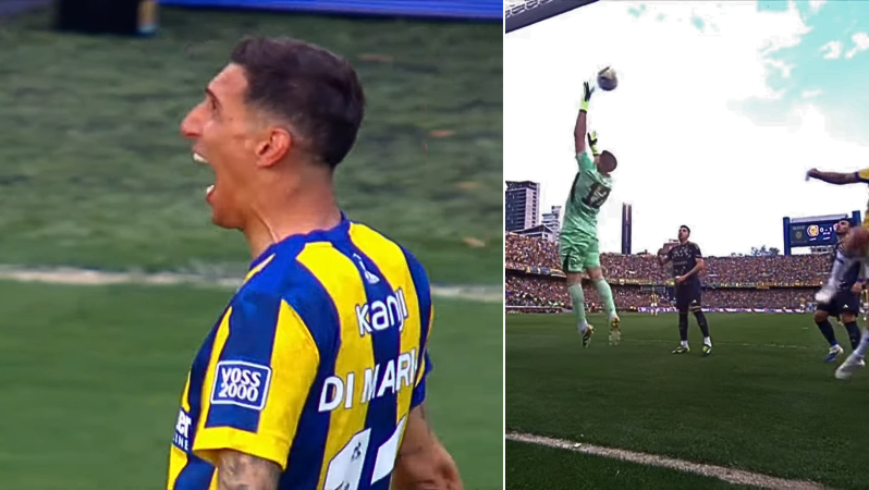 Angel Di Maria olimpico goal vs. Boca Juniors