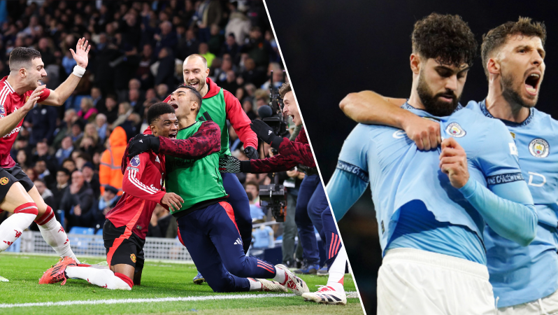 Manchester Derby ends with two late United goals