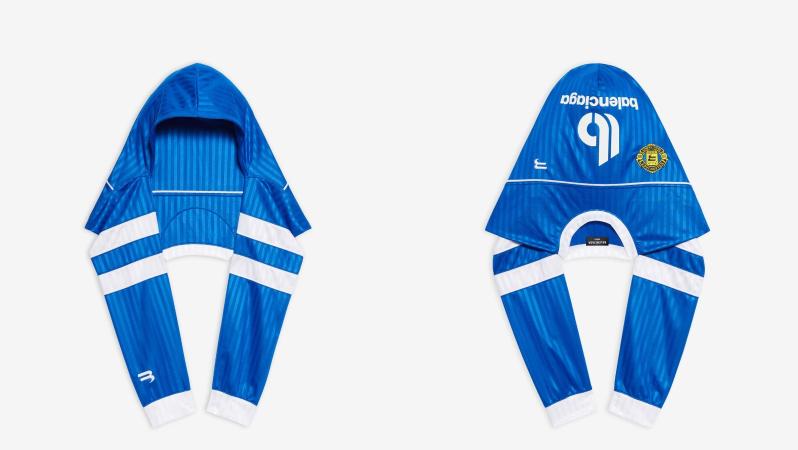 Balenciaga soccer hood scarf