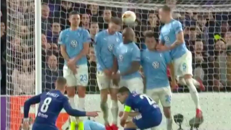 Ross Barkley free kick