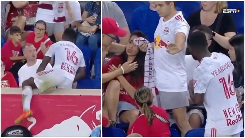 Dru Yearwood red card