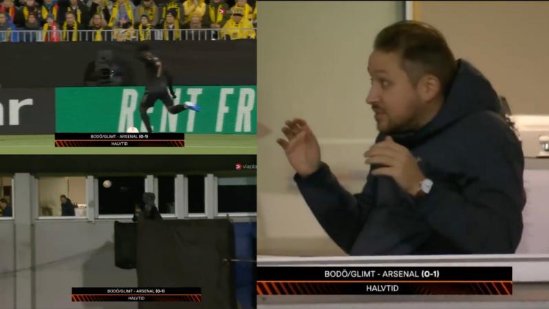 Bukayo Saka hits fan