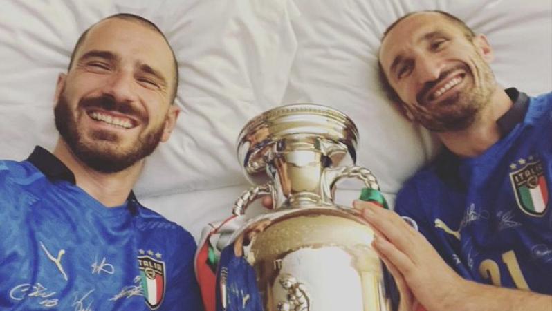 Leonardo Bonucci and Giorgio Chiellini