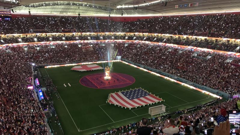 Fan's perspective at USA vs England