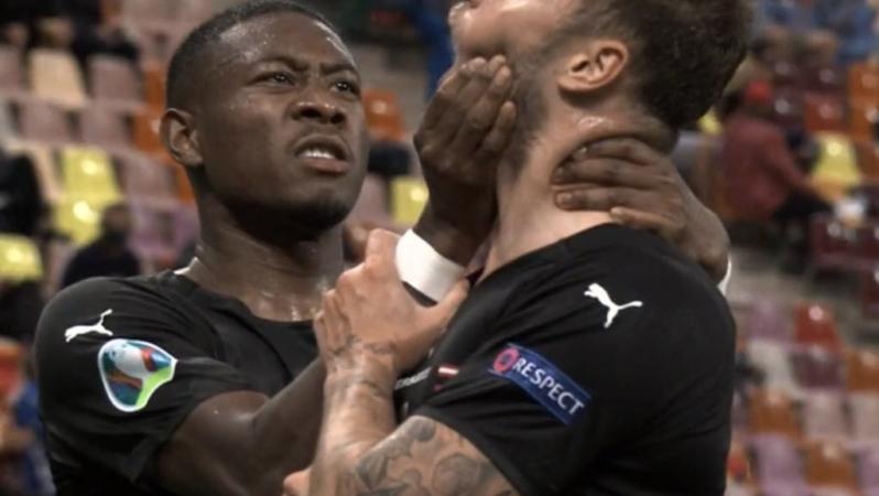 Arnautovic Celebration vs North Macedonia