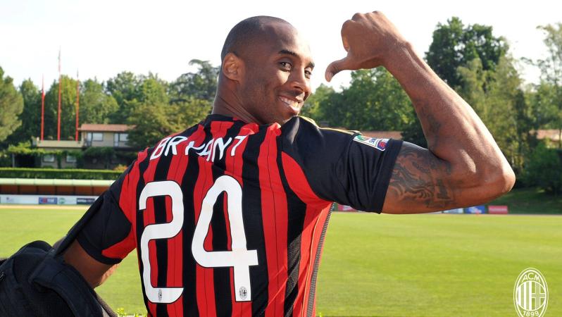 Kobe Bryant AC Milan tribute