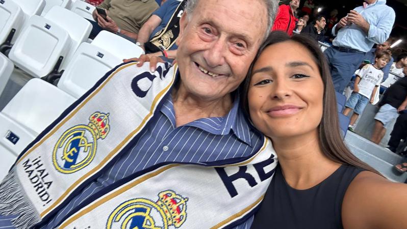 Granddaughter takes grandpa to Real Madrid